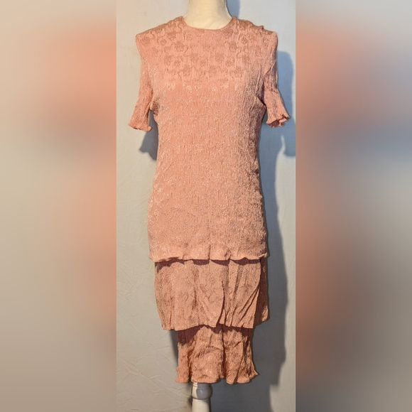 Women's Caron dress. Sz. 10. Excellent condition. Pink/peach. Vintage - Picture 1 of 6